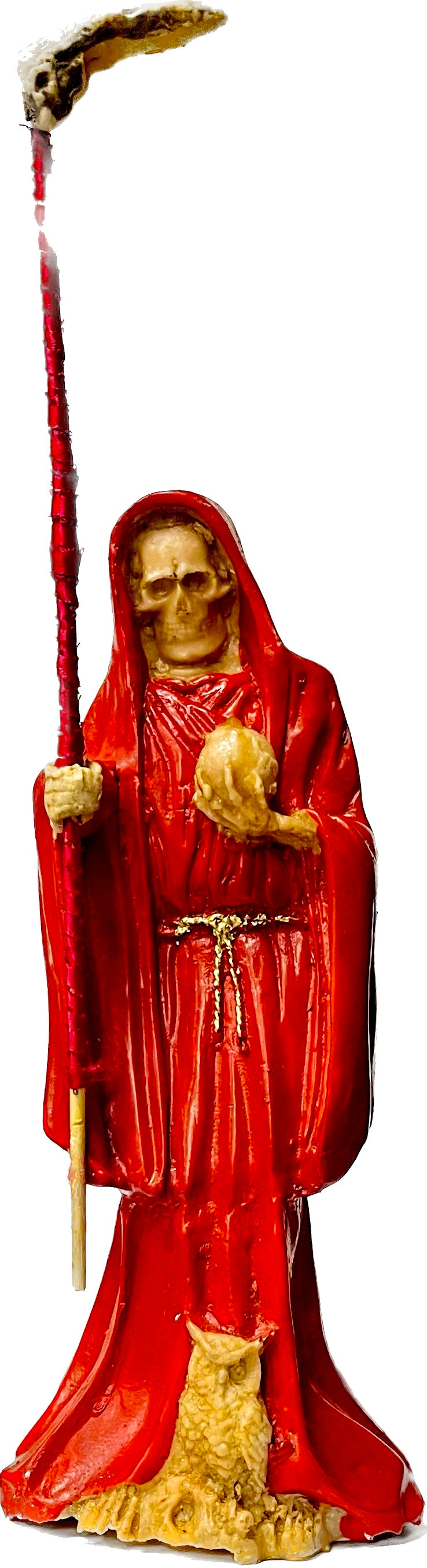 Estatua Santa Muerte Roja 12 Inches