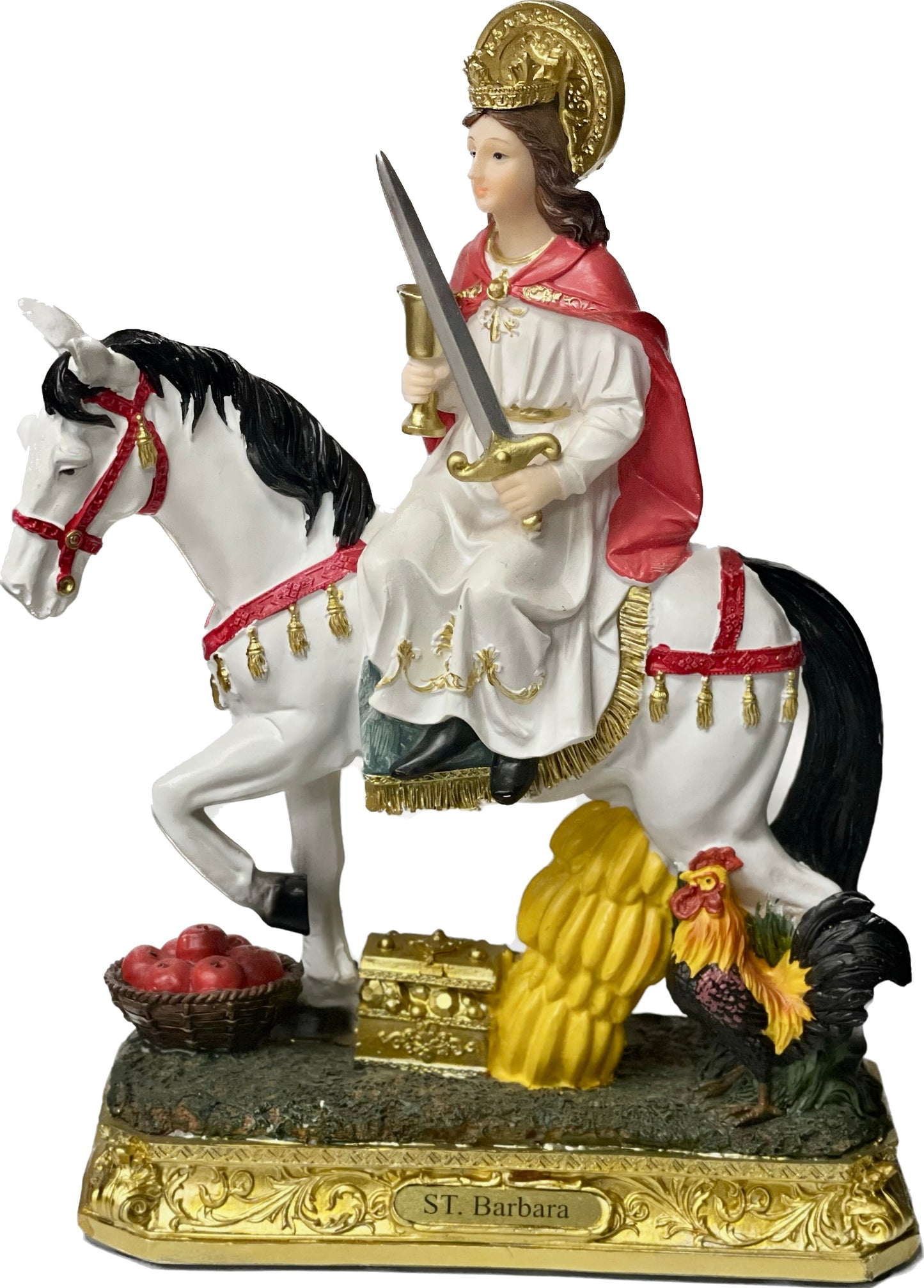 Santa Barbara En Caballo 12" Love Gifts