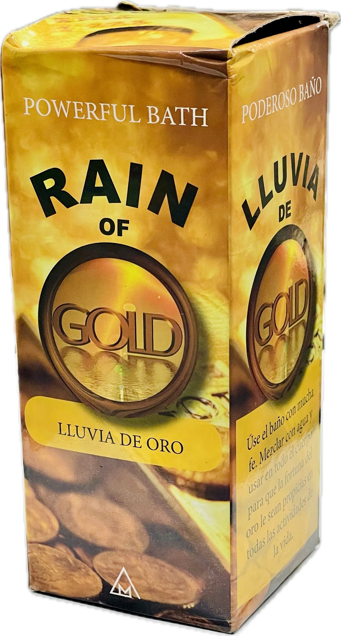 Baño lluvia de oro en caja