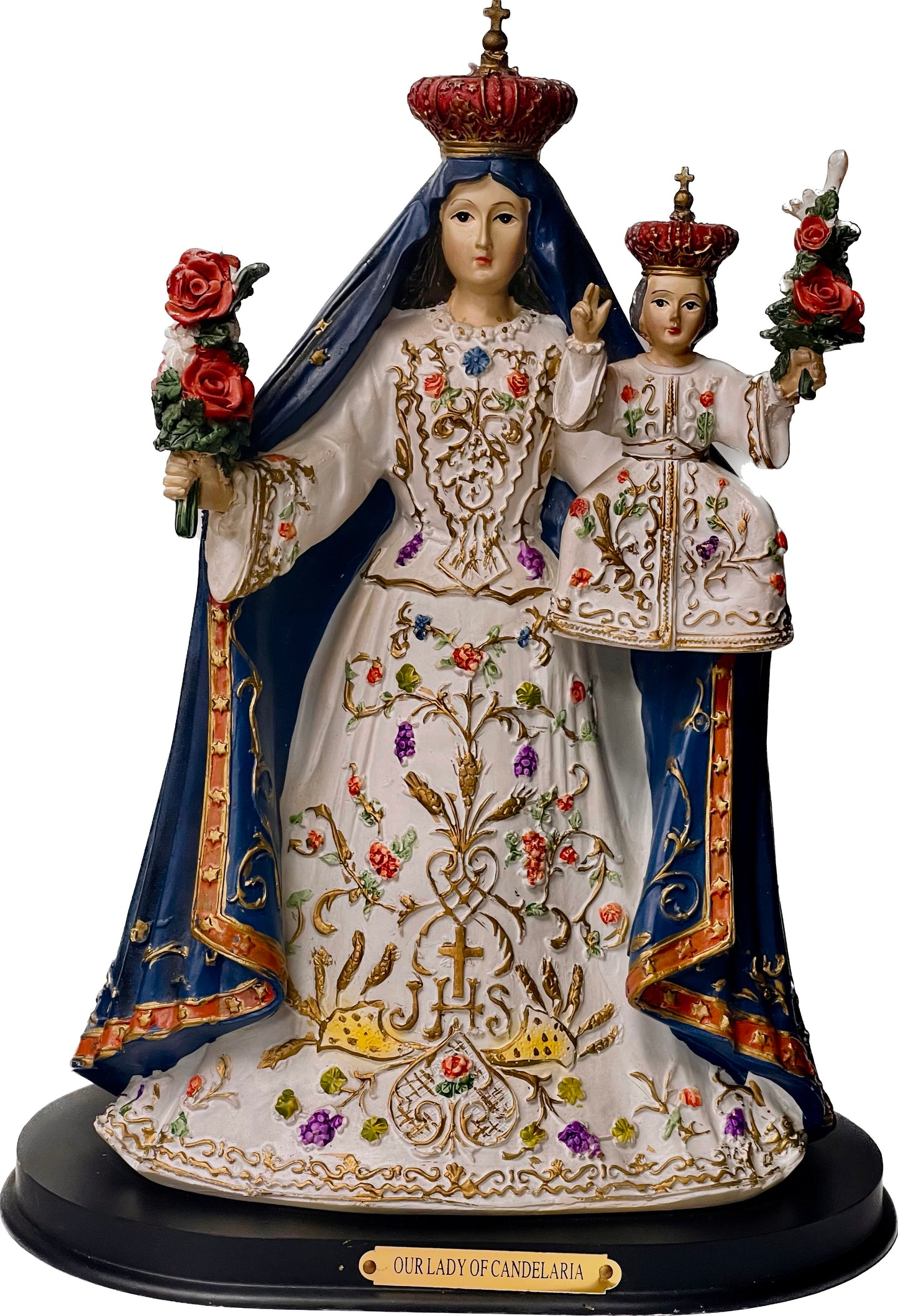 Estatua Virgen Candelaria 12 Inches