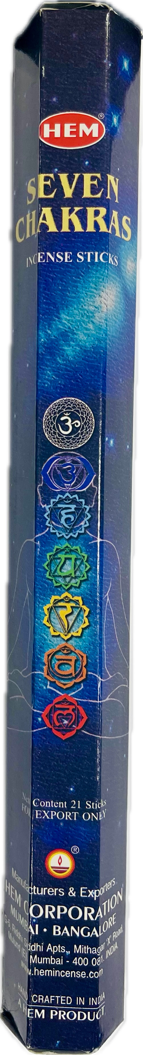 Incienso Varita 7 Chakras (Hem)