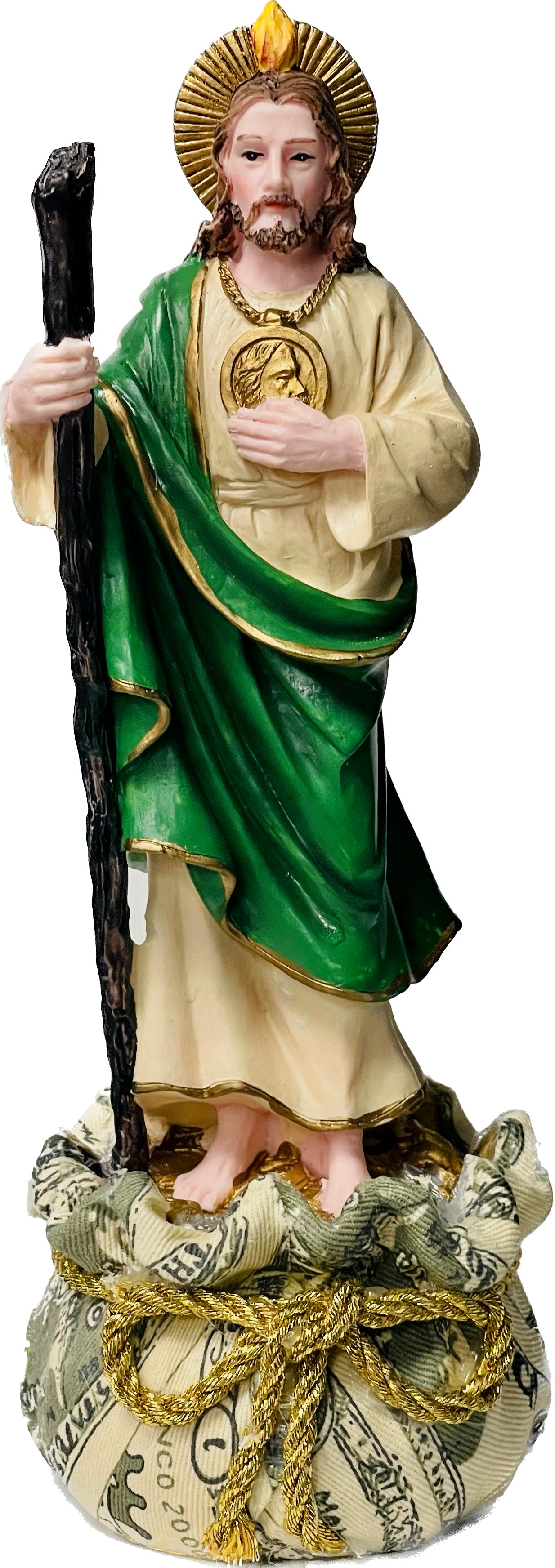 Estatua De San Judas Con Dinero