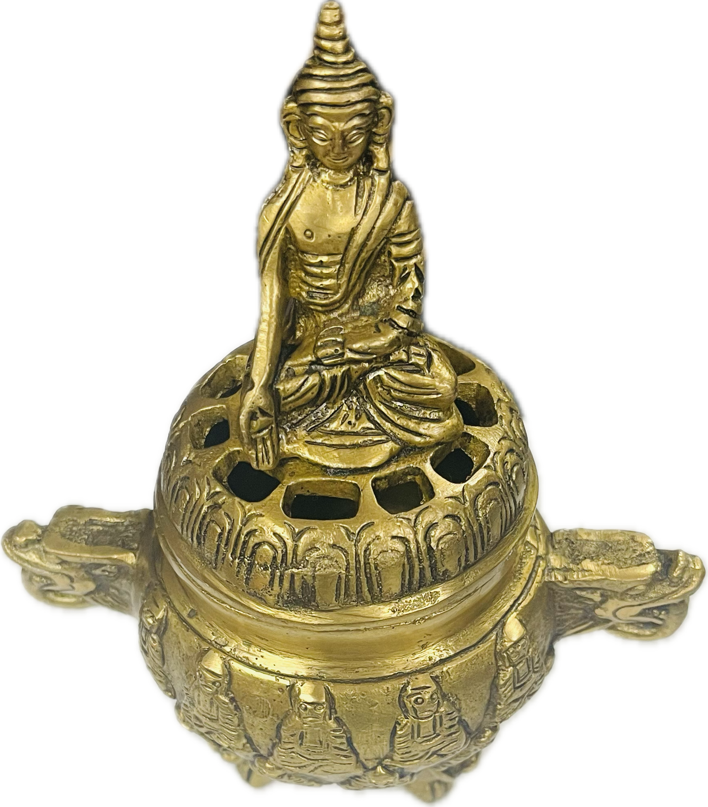 Tibetan Buddah Charcoal / Cone Burner With Lid 40013