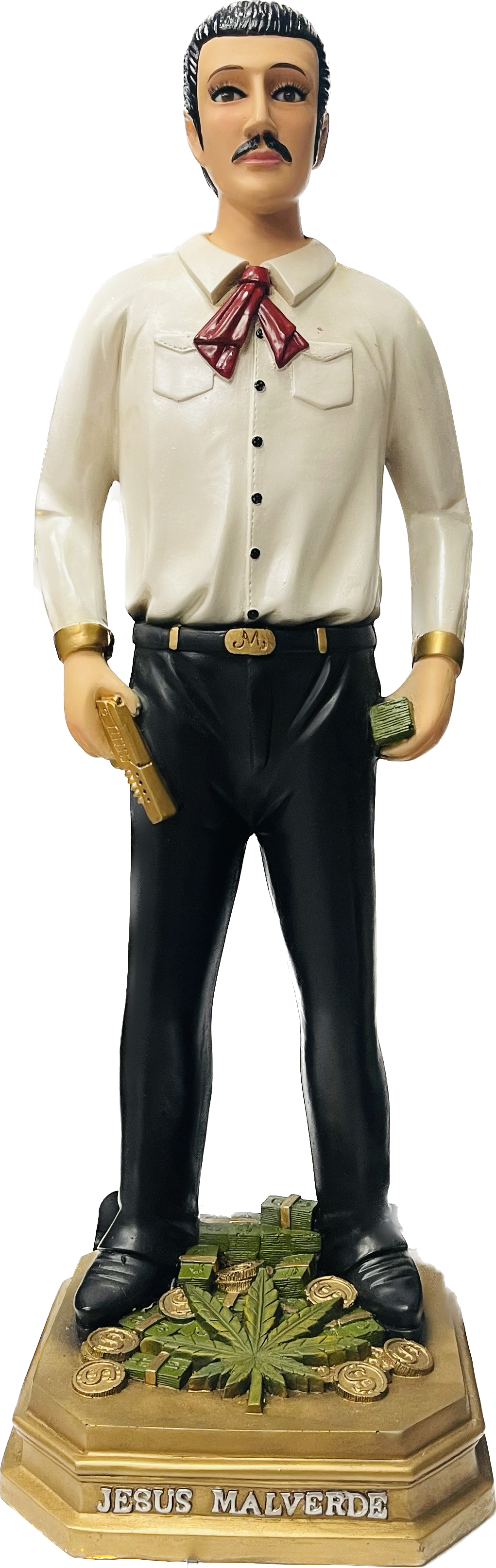 Estatua Jesus Malverde Parado (Santuario) 24"