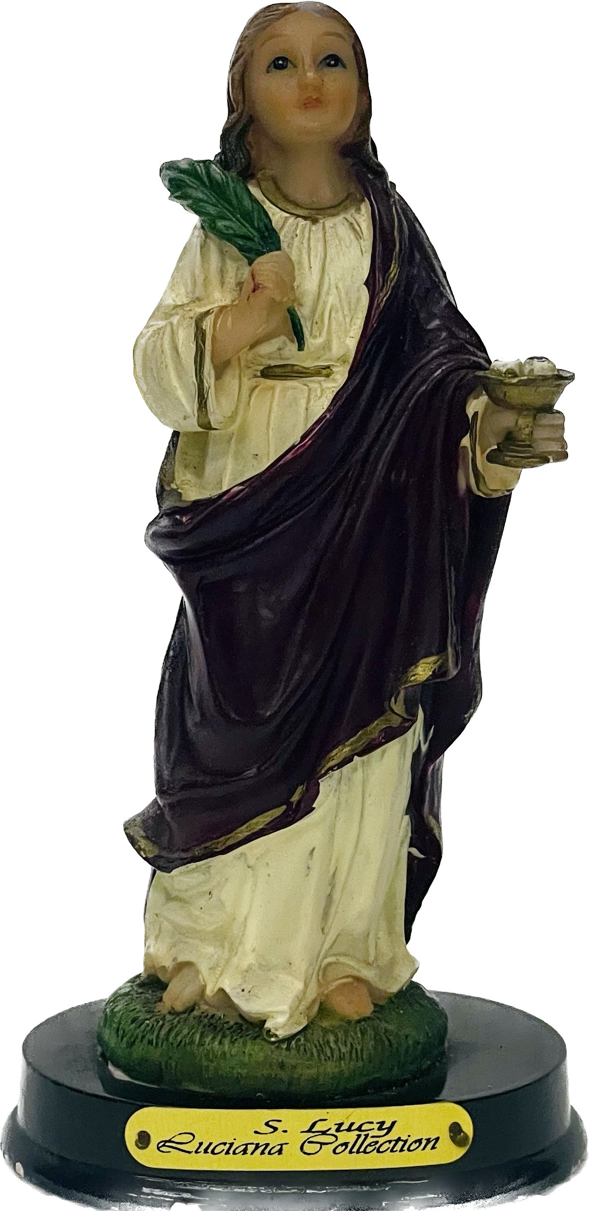 Estatua De Santa Lucia /5 Pulgadas