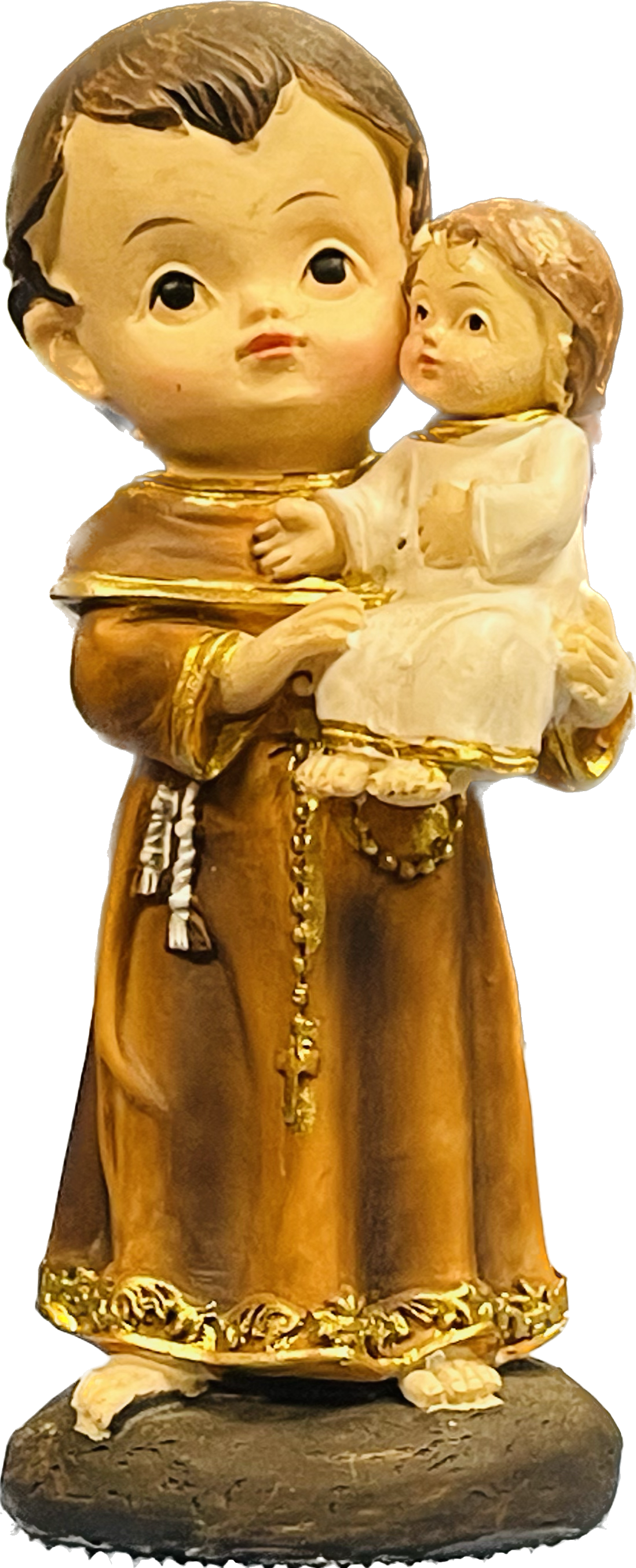 Estatua San Antonio En Bebe 4 Pulgadas