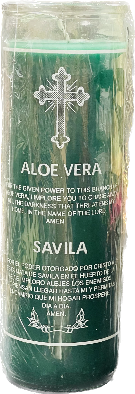 Vela De Aloe Vera/savila Scented