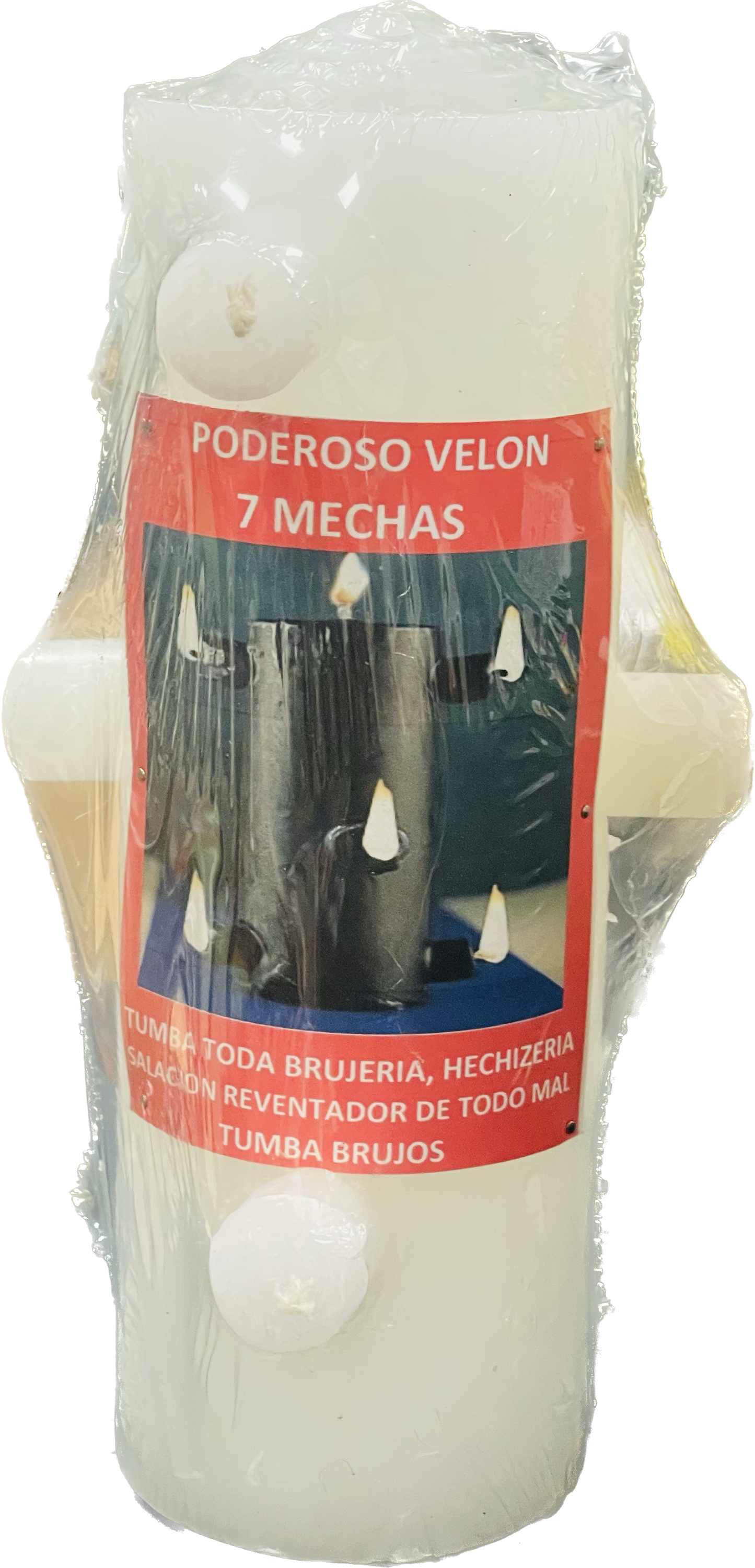 Vela 7 Mechas Blanca