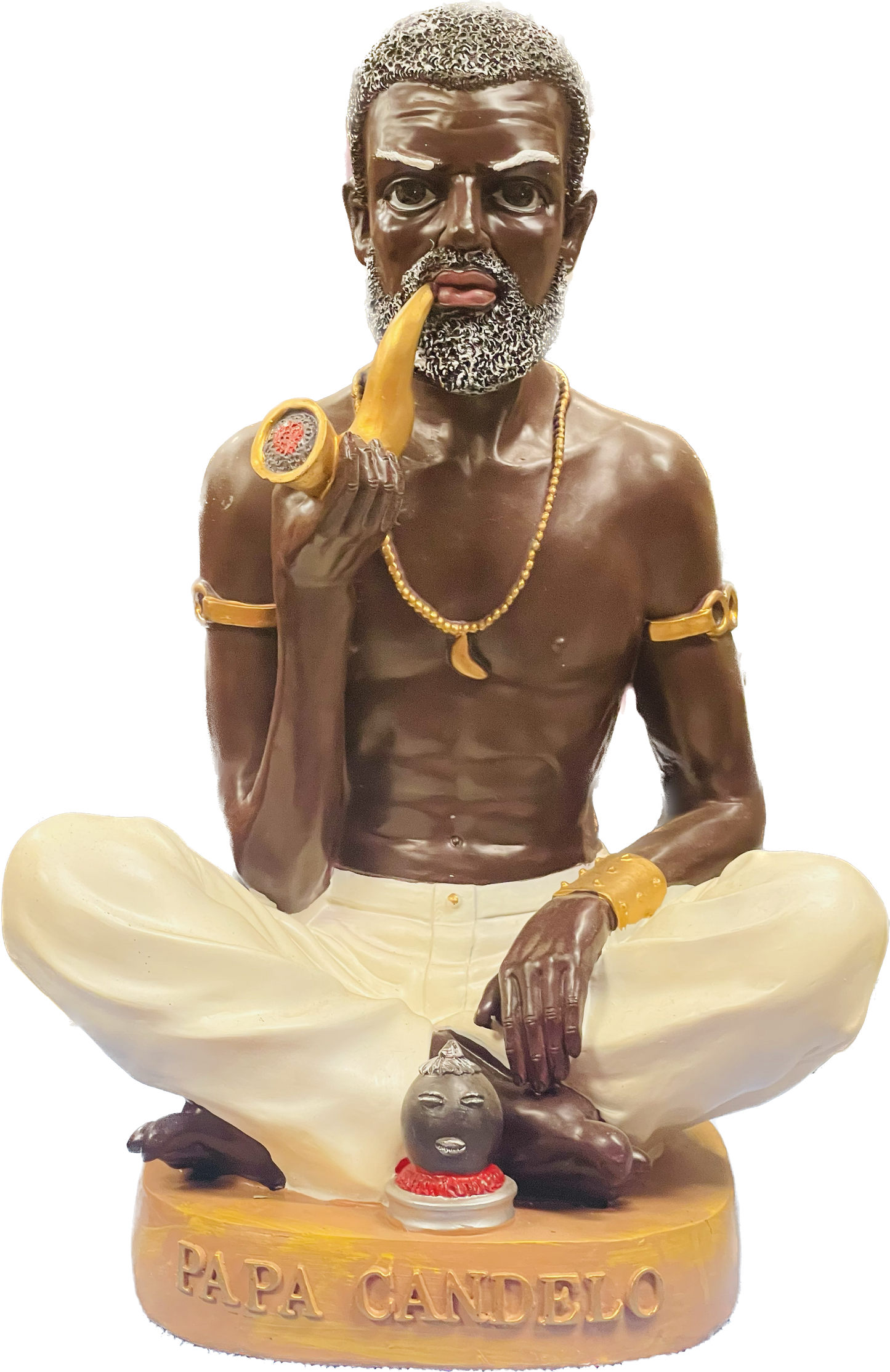 Estatua Papa Candelo In White Pants 12" Love's Gift