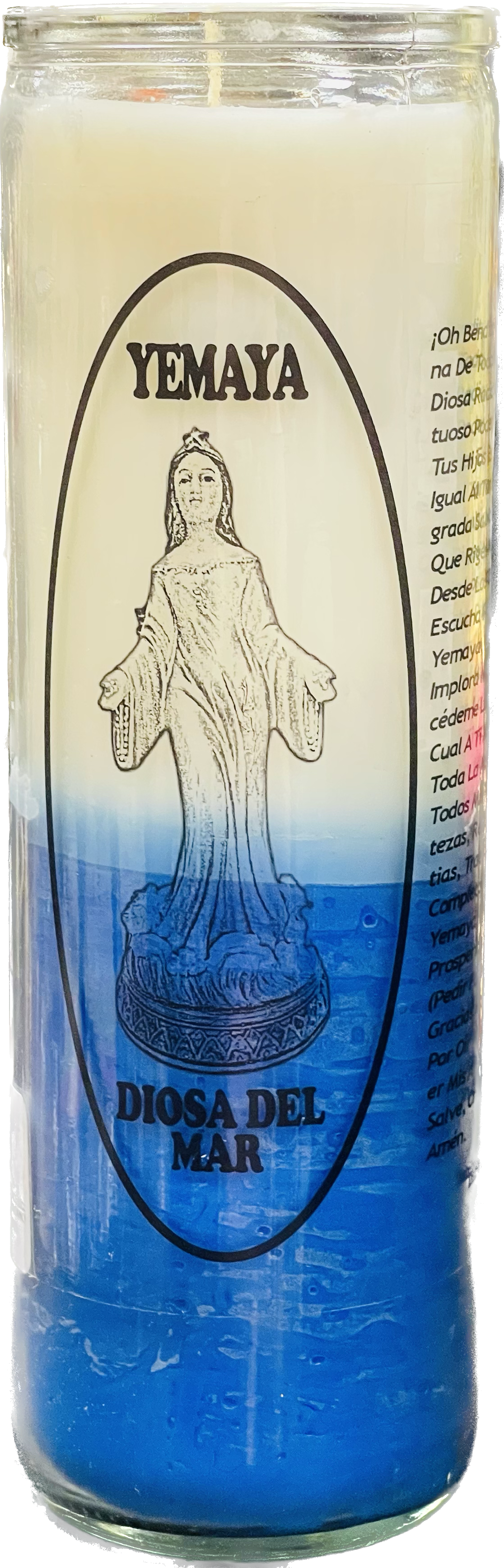 Vela Regular Yemaya Azul Y Blanca