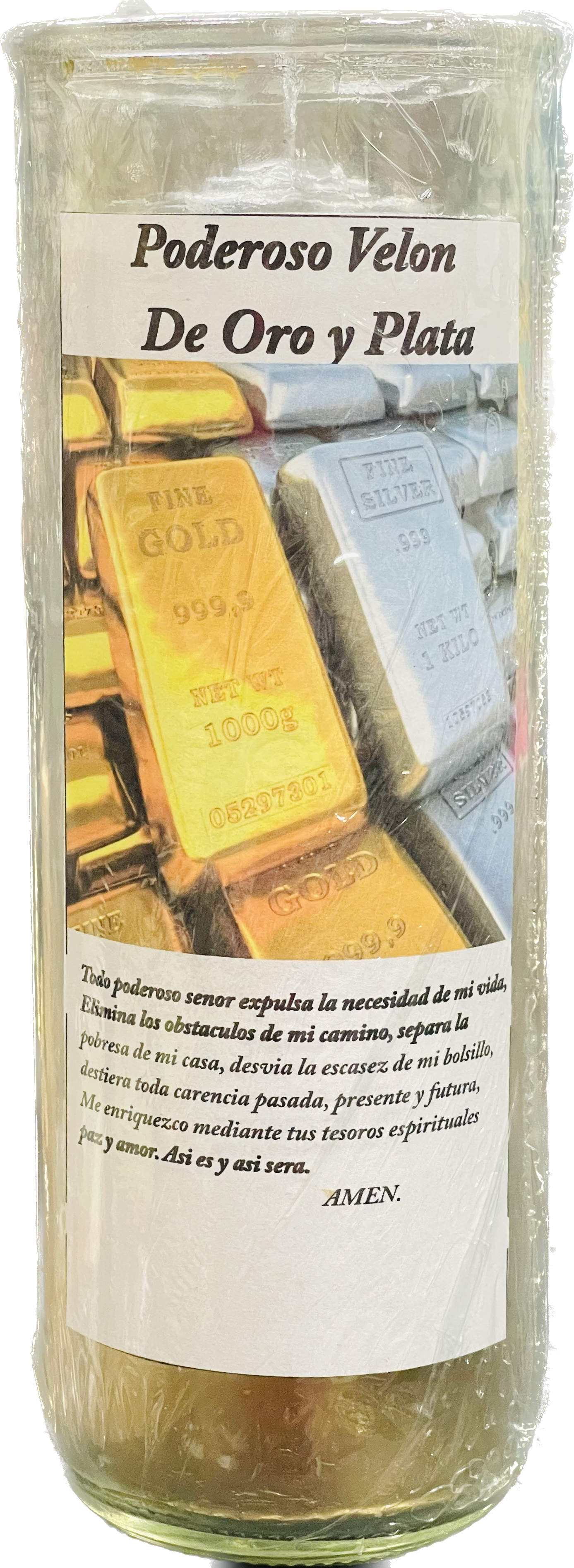Vela De Oro Y Plata