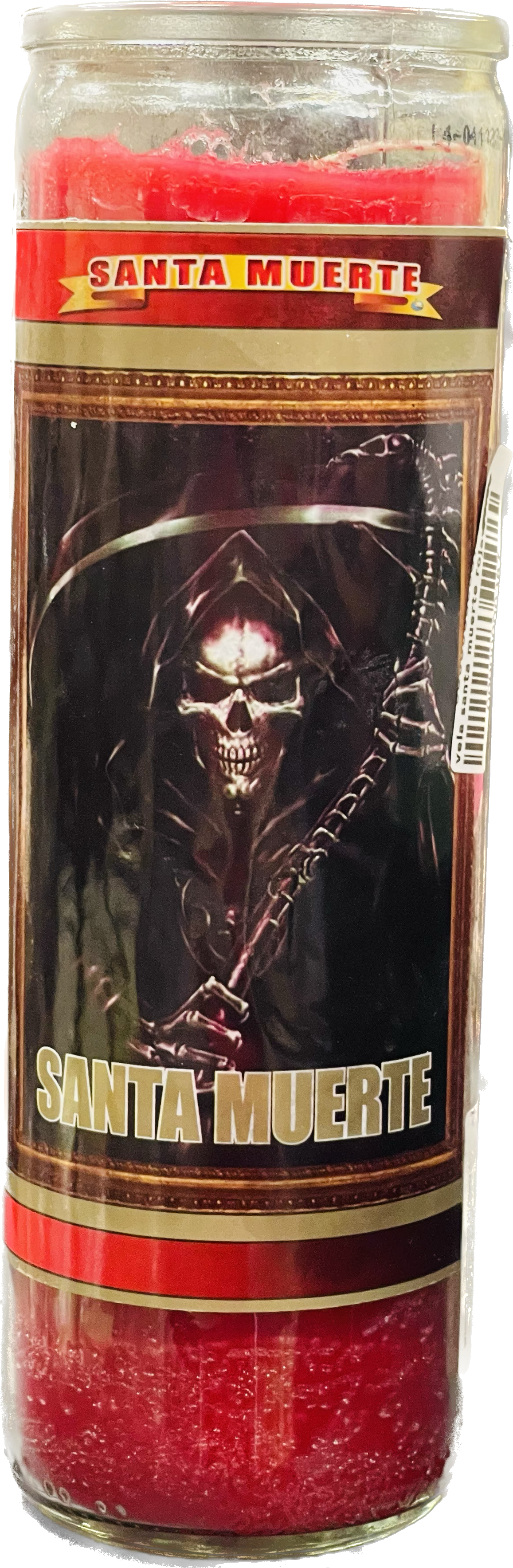 Vela Regular Santa Muerte Red