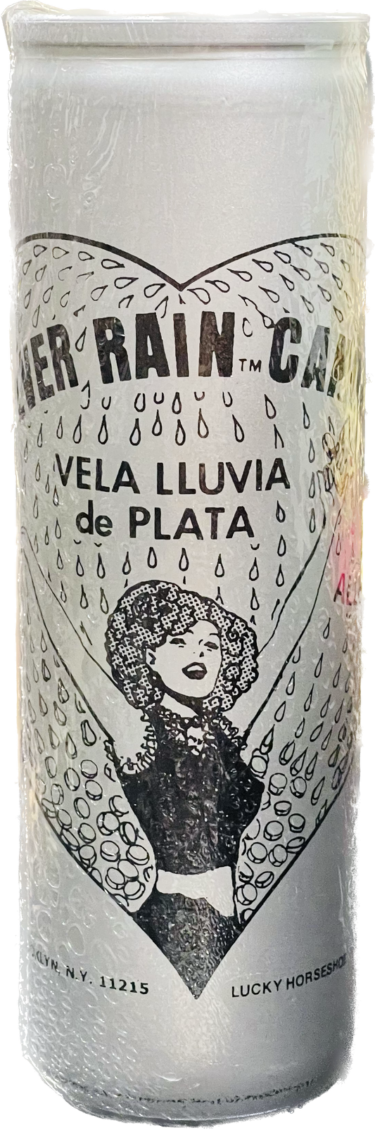 Vela Lluvia De Plata Scented