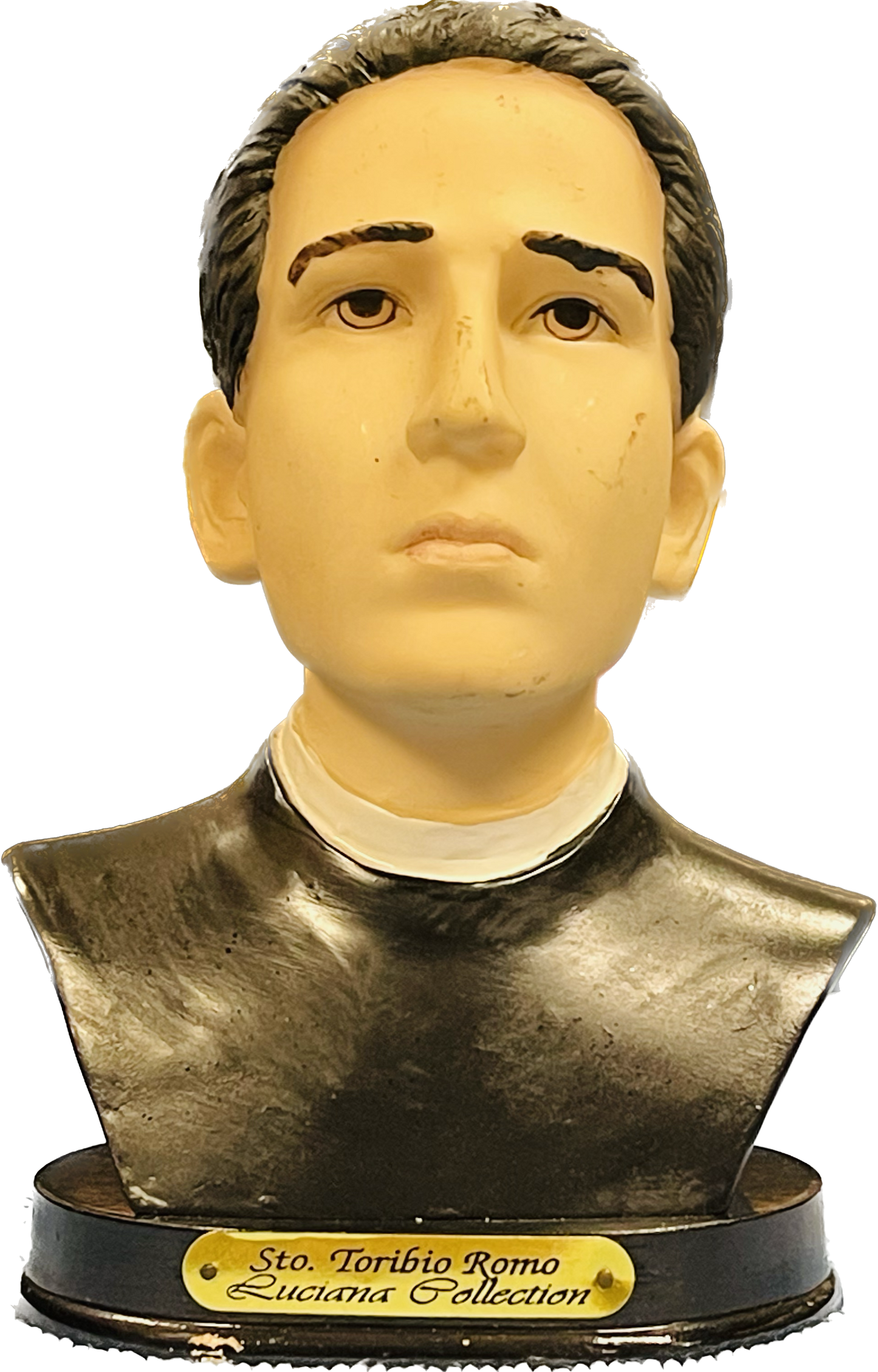 Estatua Santo Toribio Romo 8 Inches Pedestal De Madera