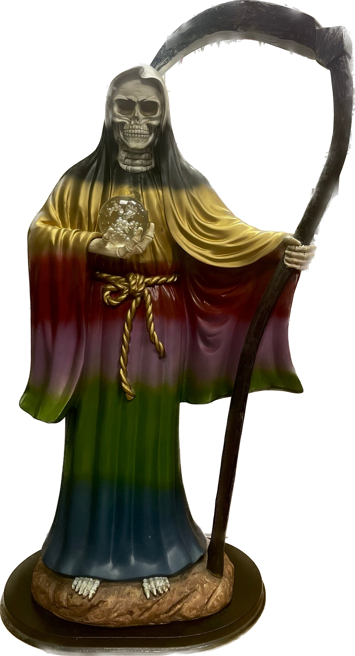 Estatua Santa Muerte 7 Colores 24 Inches