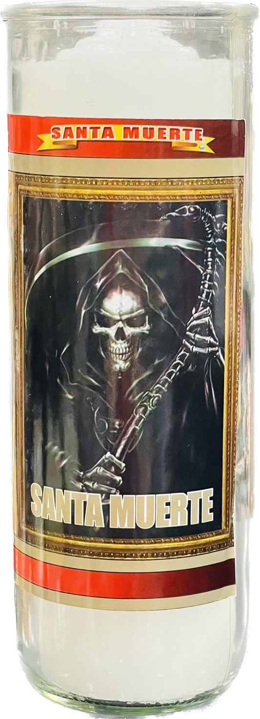 Vela Pull Out Santa Muerte (Blanca)