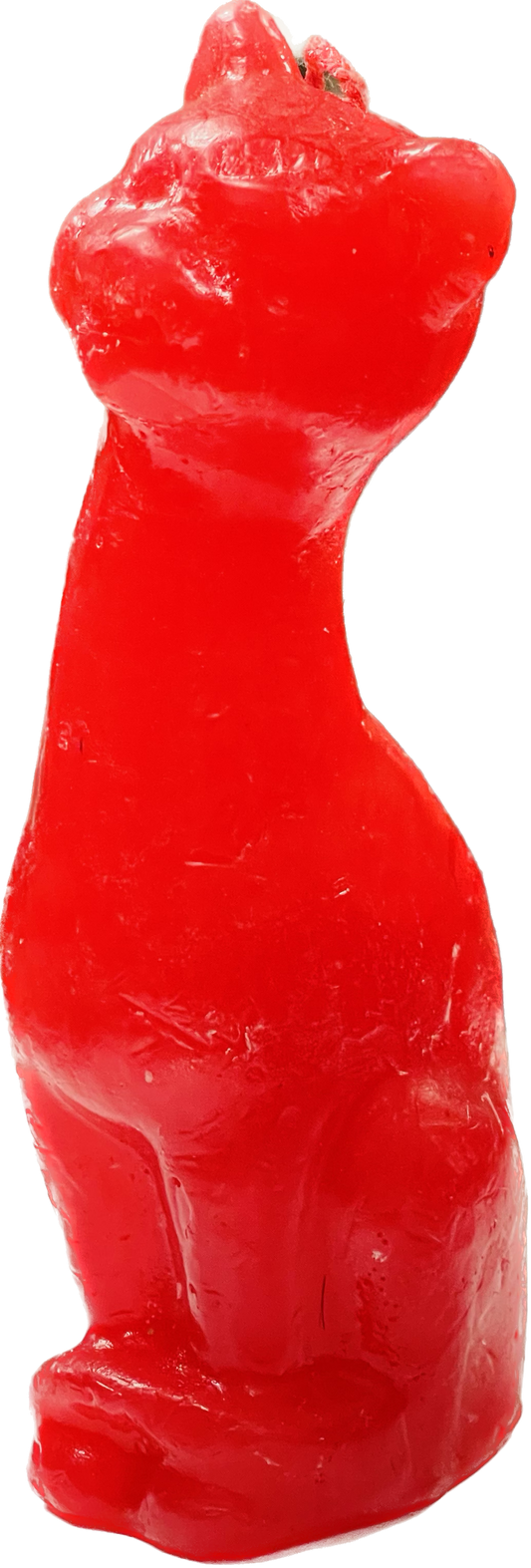 Vela Figura Gato Rojo