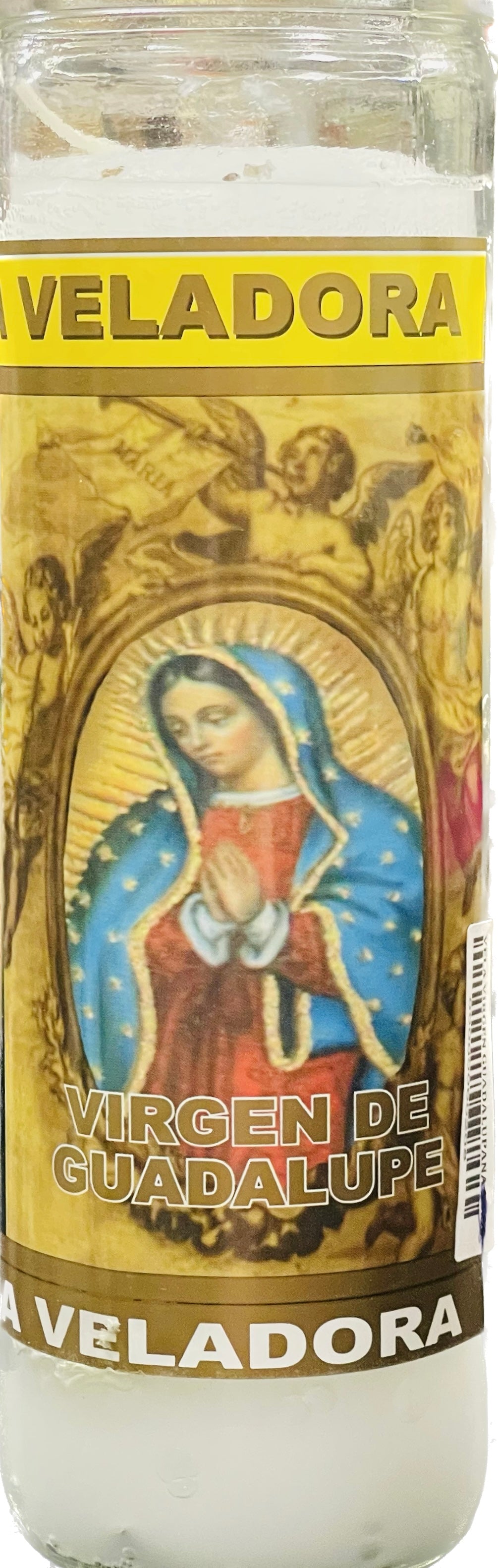 Vela Regular Virgen De La Guadalupe White
