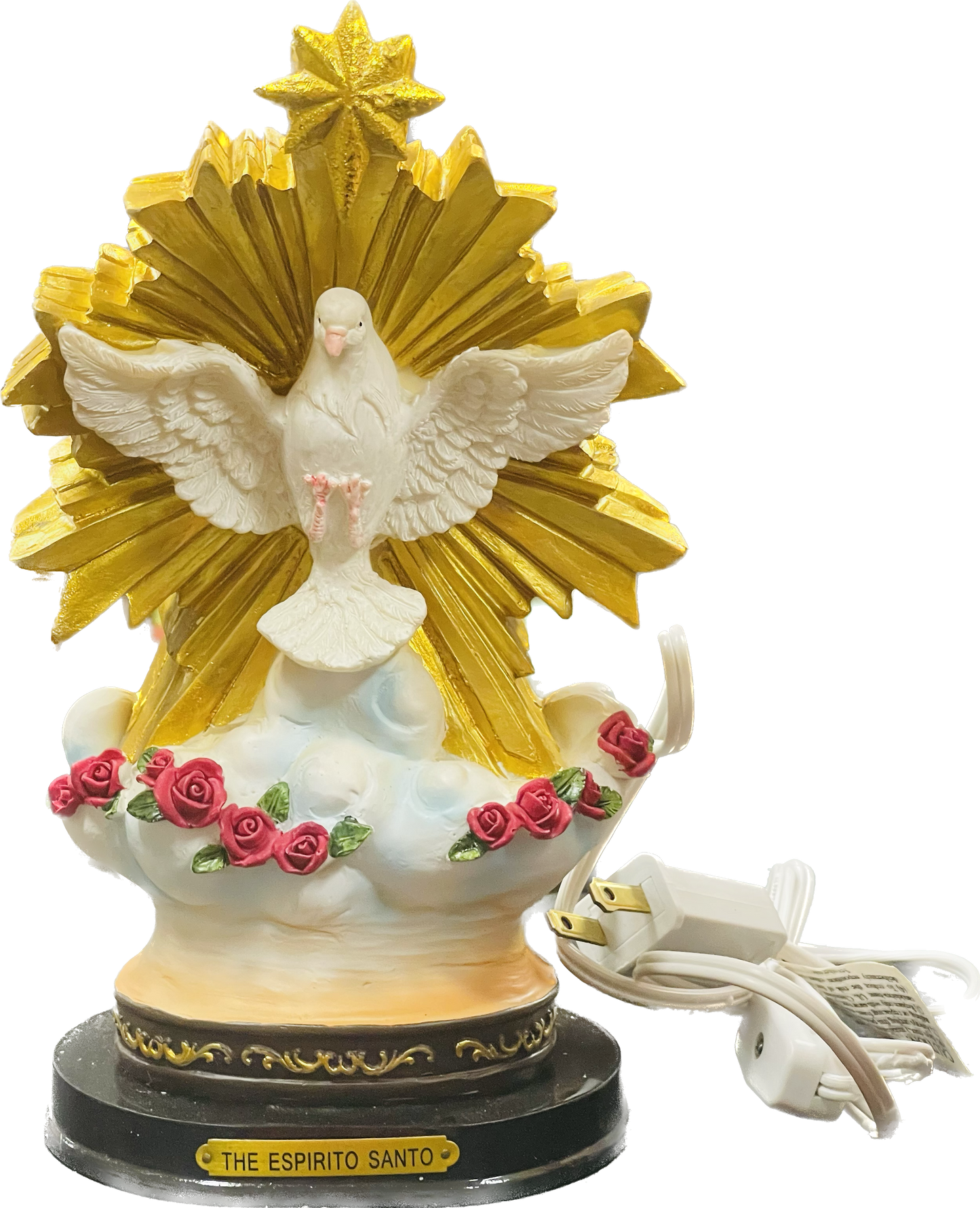 Estatua Espiritu Santo Con Luz Love Gits
