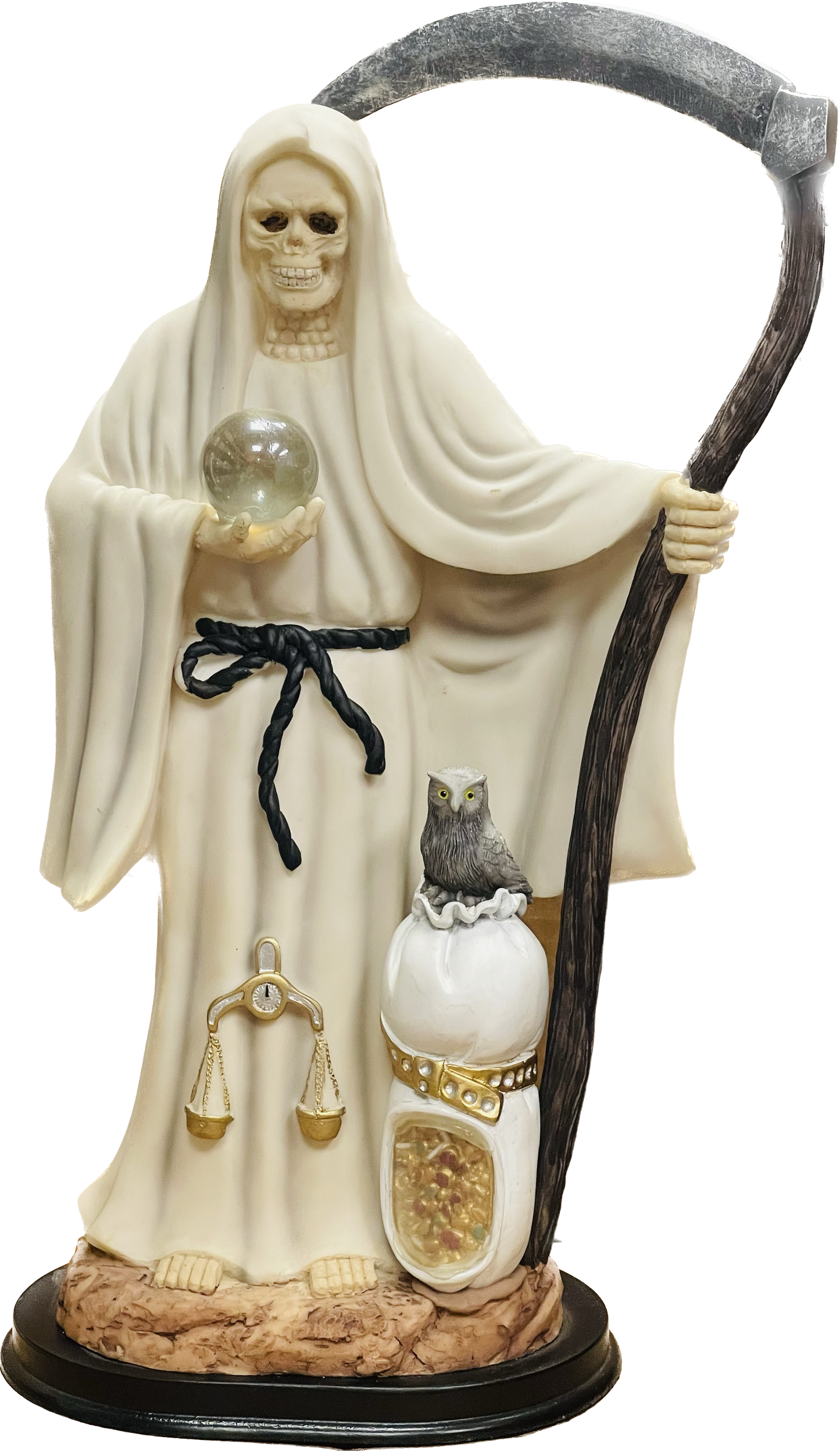 Estatua Santa Muerte Sack White 16 Inches