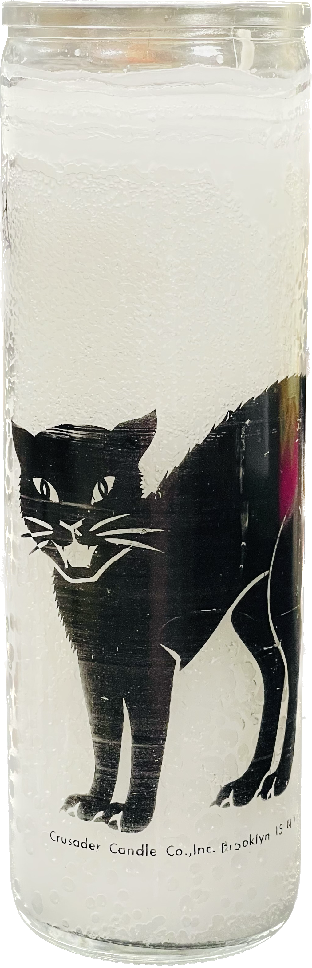 Vela Regular Gato Negro Blanca