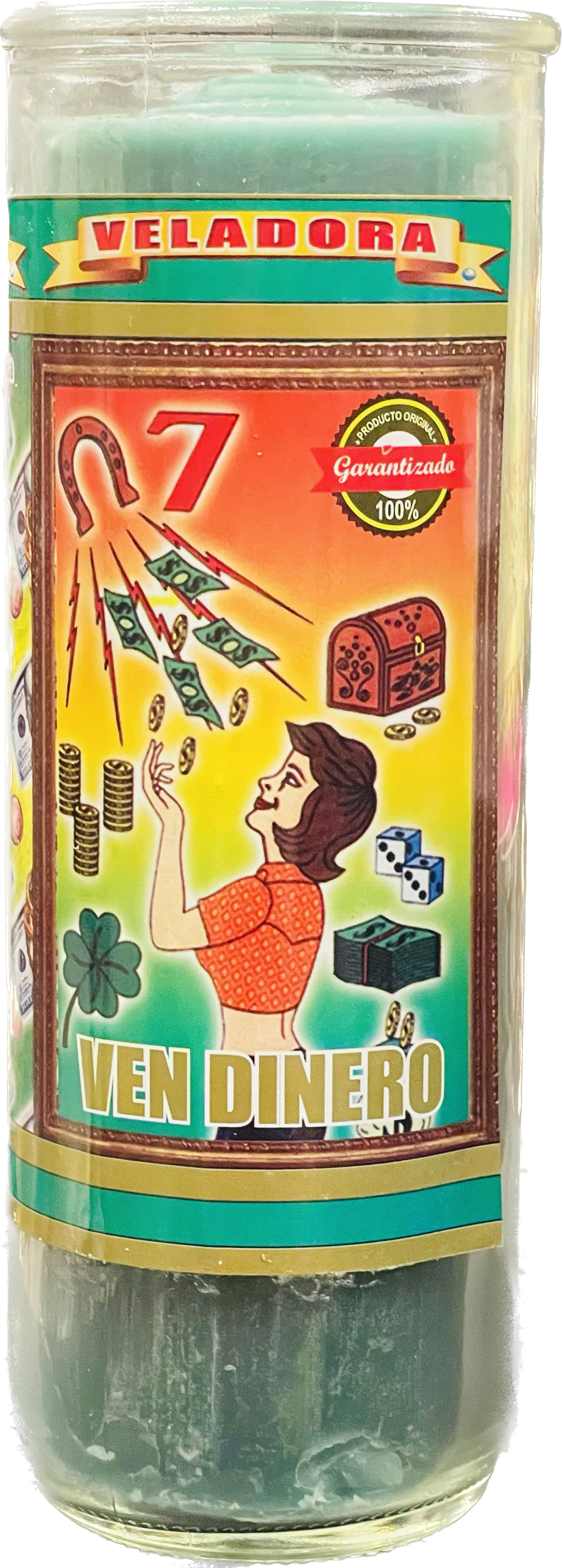 Vela Pull Out Ven Dinero Verde