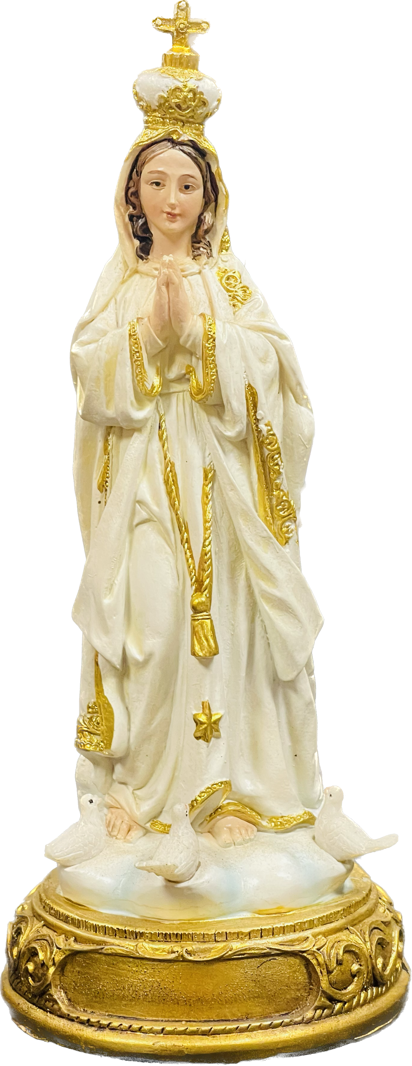 Estatua De Virgen De Fatima 8"