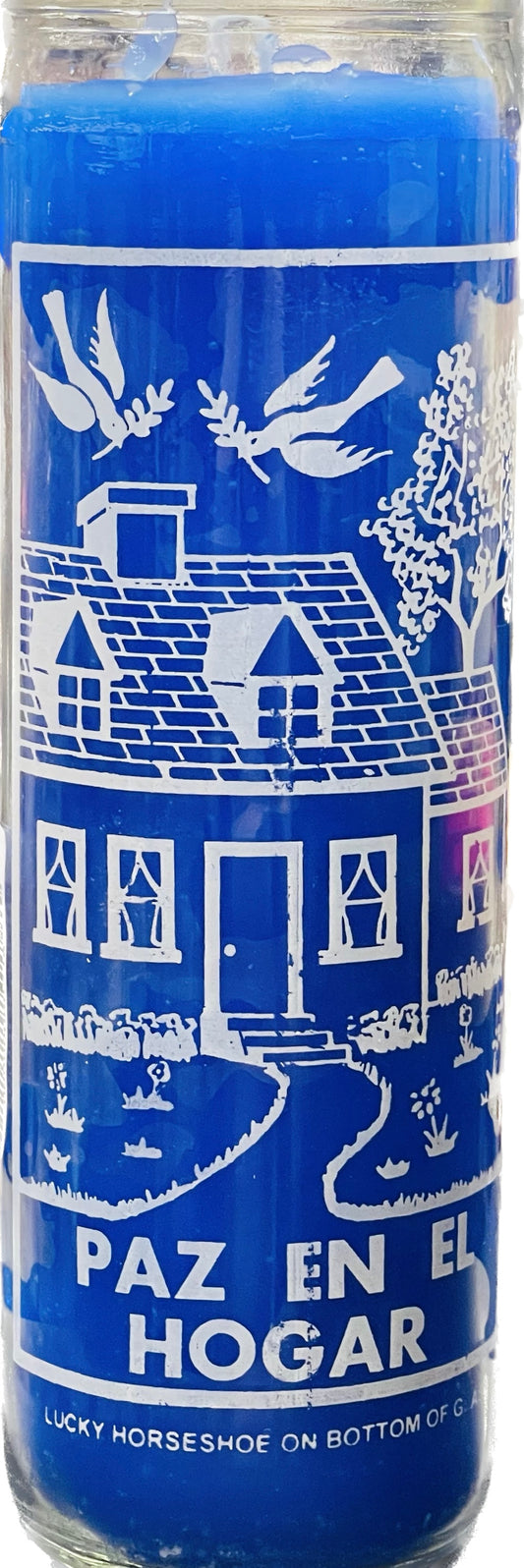 Vela Paz En El Hogar /azul