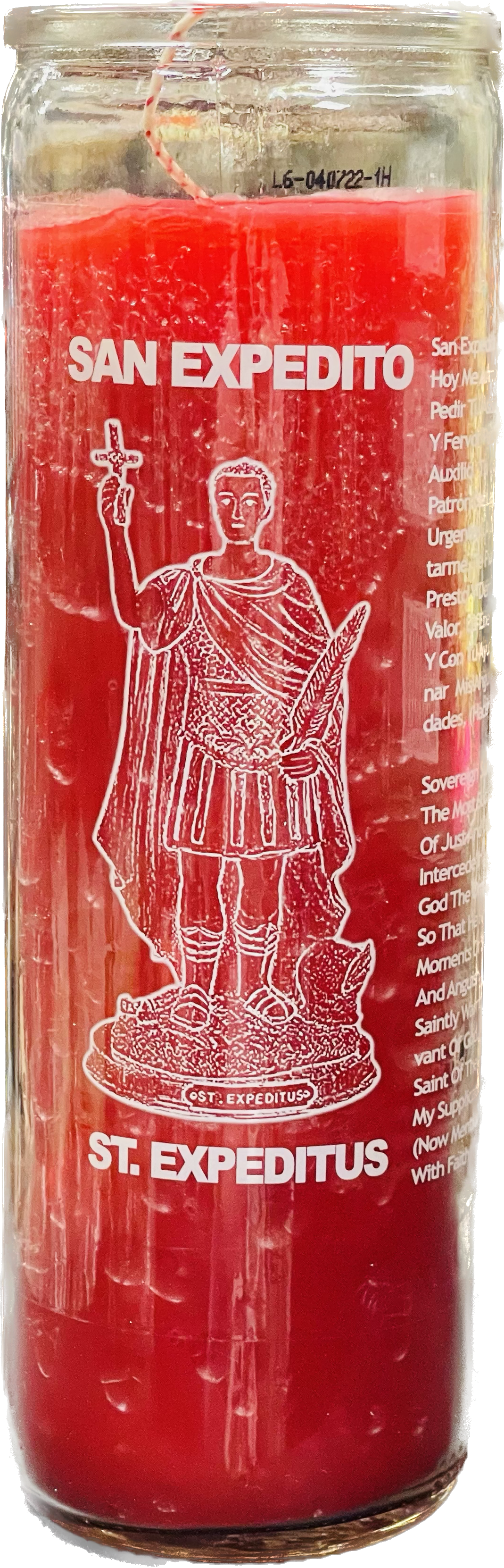 Vela Regular San Expedito Roja