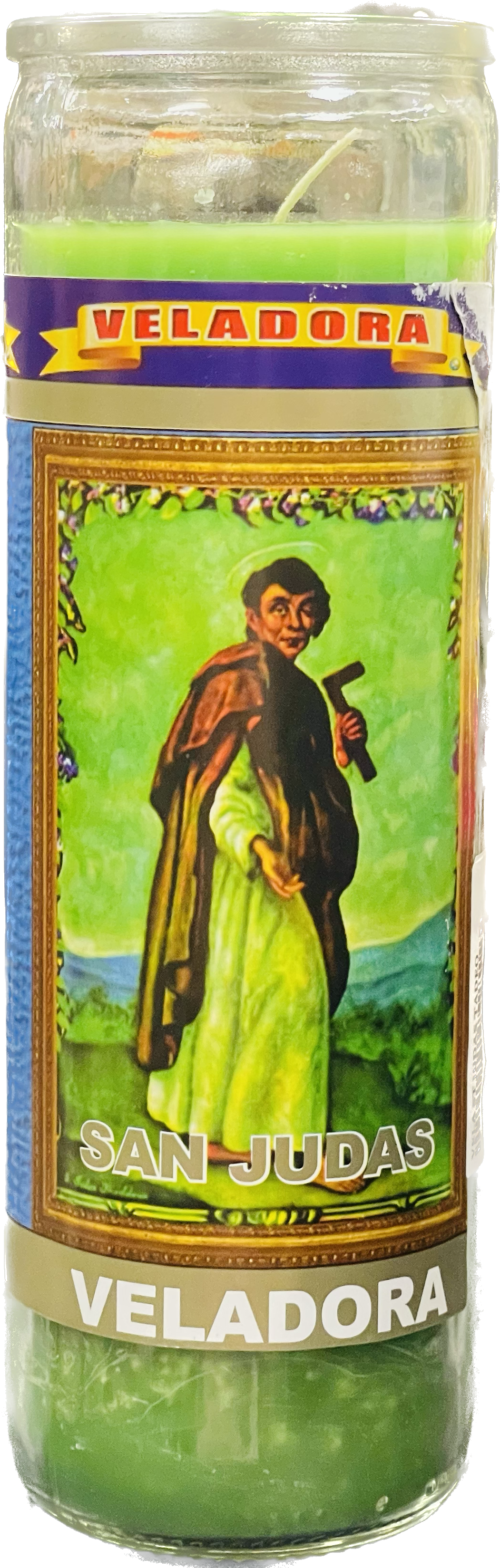 Vela Regular San Judas Tadeo Verde