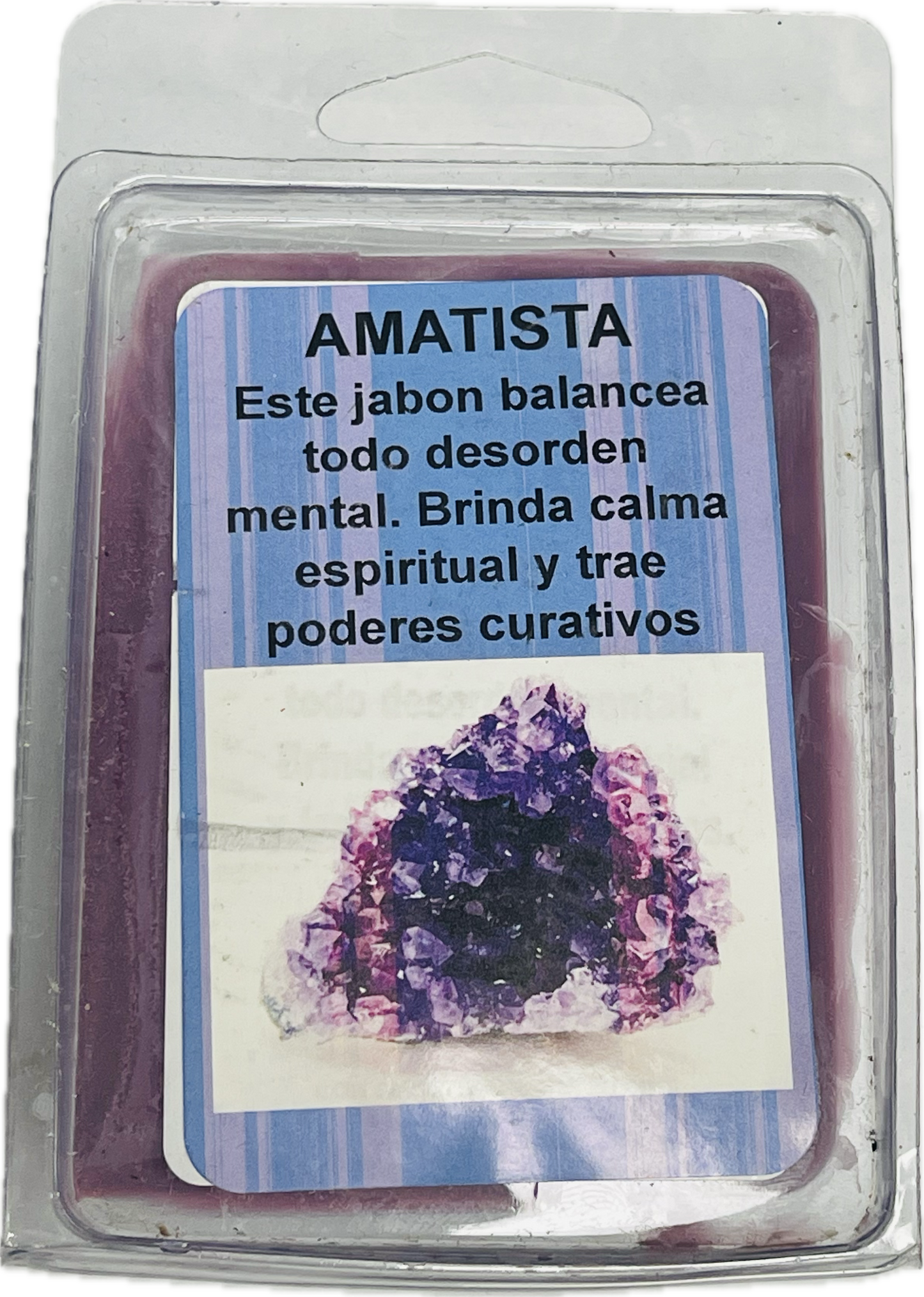 Jabon Glycerina Amatista Con Quarzo