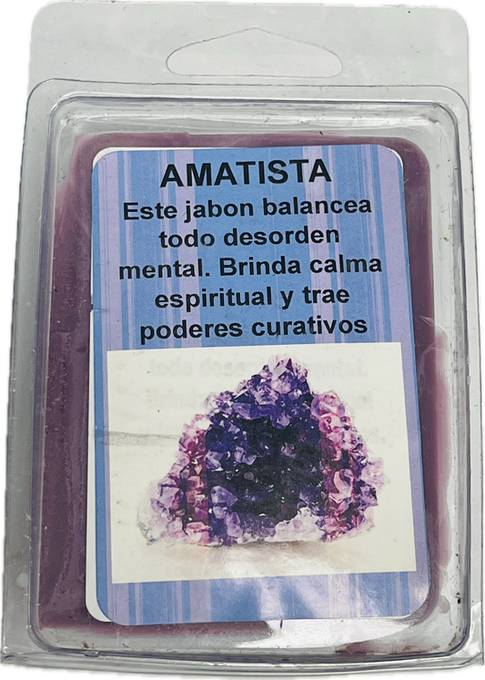 Jabon Glycerina Amatista Con Quarzo