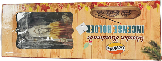 Wooden Handmade Incense Holder 7 Colors Negro