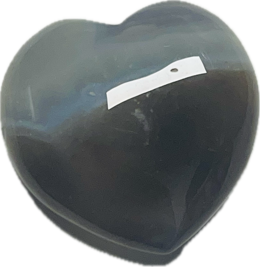 Blue Agate Heart 1015