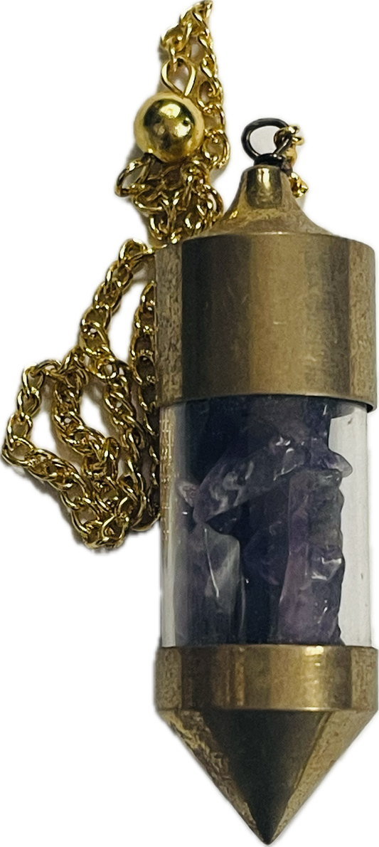 Golden Pendulo Amethyst
