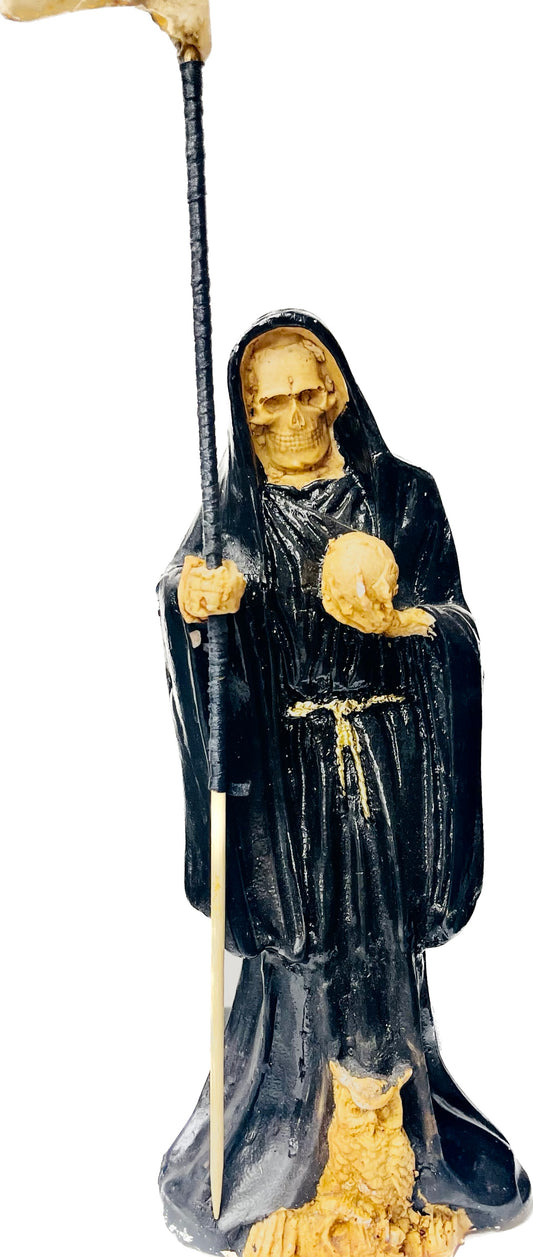 Estatua Santa Muerte Negra 12 Inches