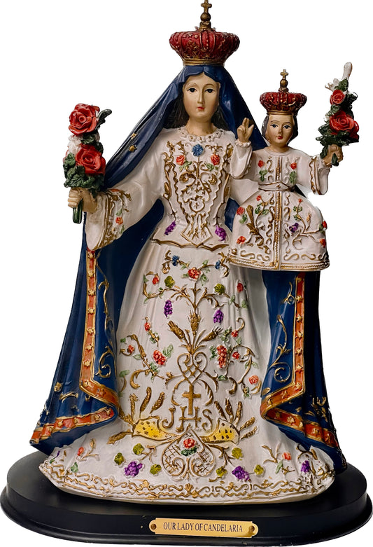 Estatua Virgen Candelaria 12 Inches