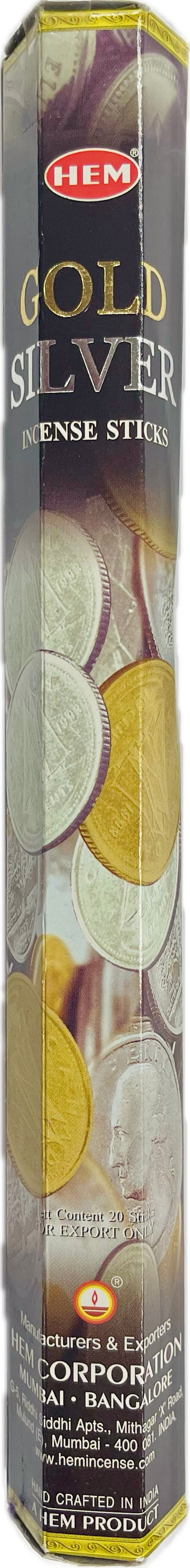 Incienso Varita Oro Y Plata (Hem)