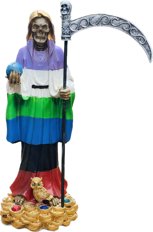 Estatua Santa Muerte 12 Inches 7 Colores