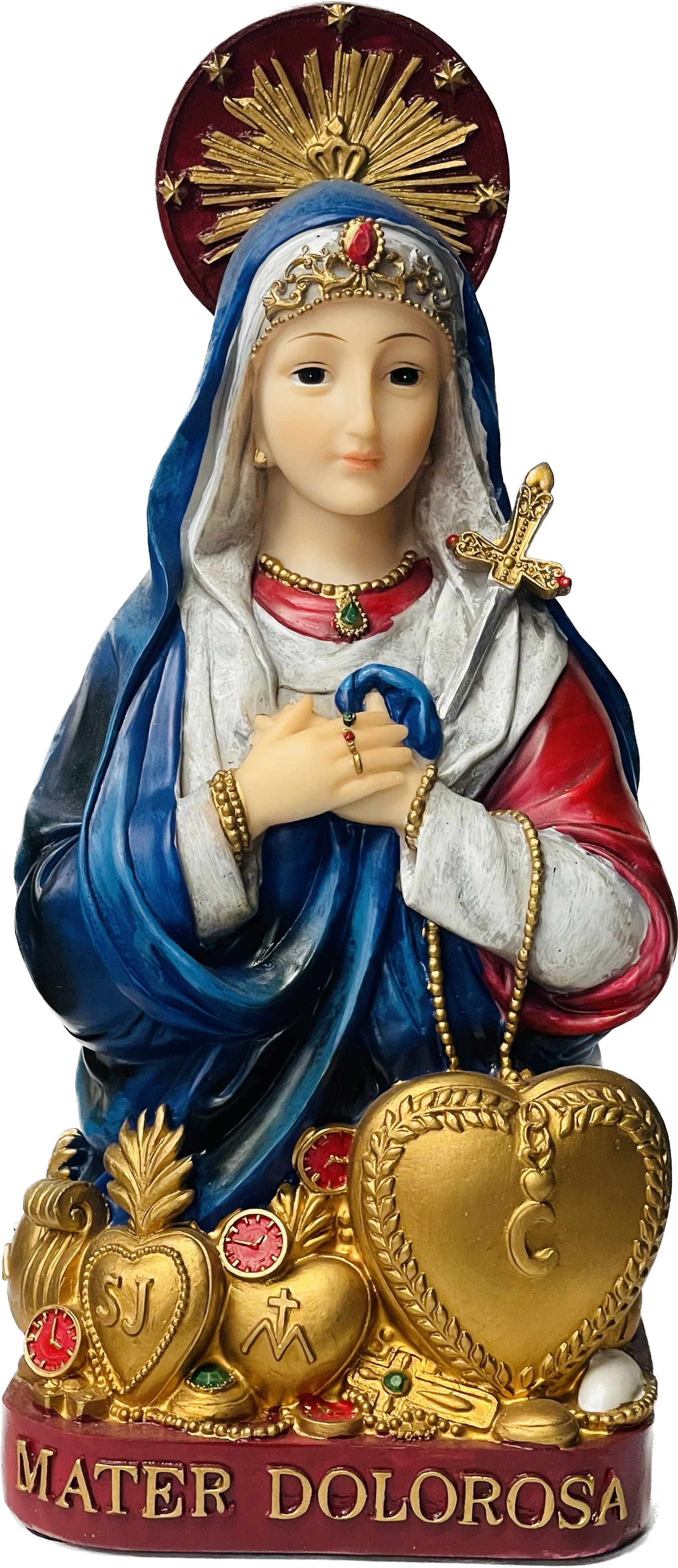 Estatua La Dolorosa Blue 11' Inch ( Love's Gifts)