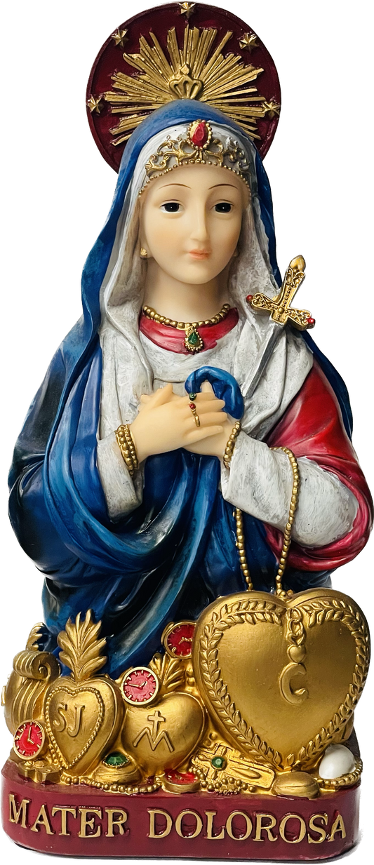 Estatua La Dolorosa Blue 11' Inch ( Love's Gifts)