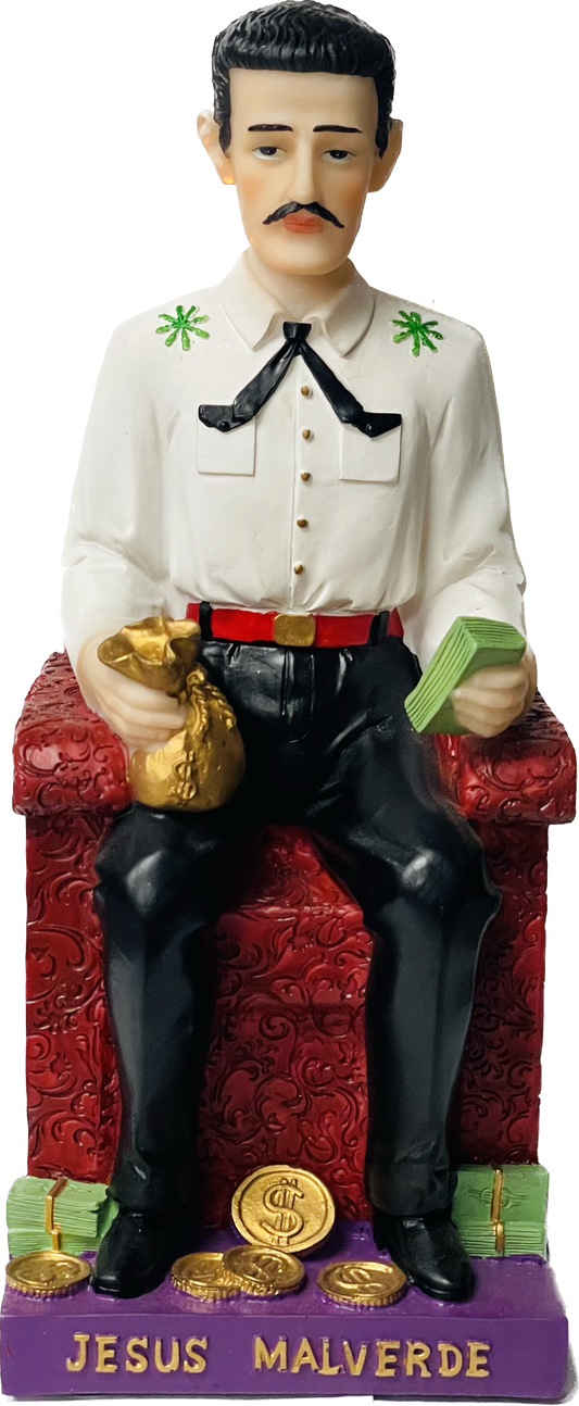 Estatua Jesus Malverde 10" Love Gifts