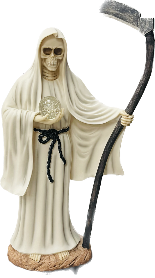Estatua Santa Muerte Blanca 24 Inches
