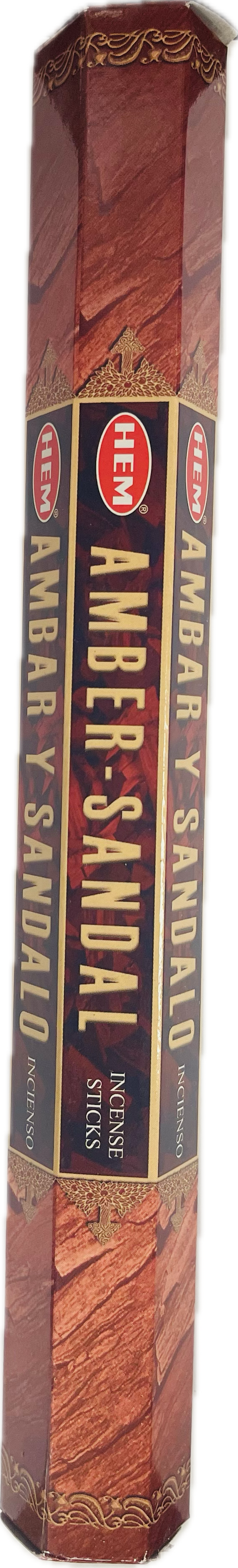 Incienso Varita Amber Y Sandalo (Hem)