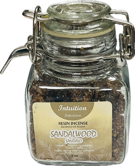 Harmonia Resin Incense Jar 3oz-sandalwood Intution