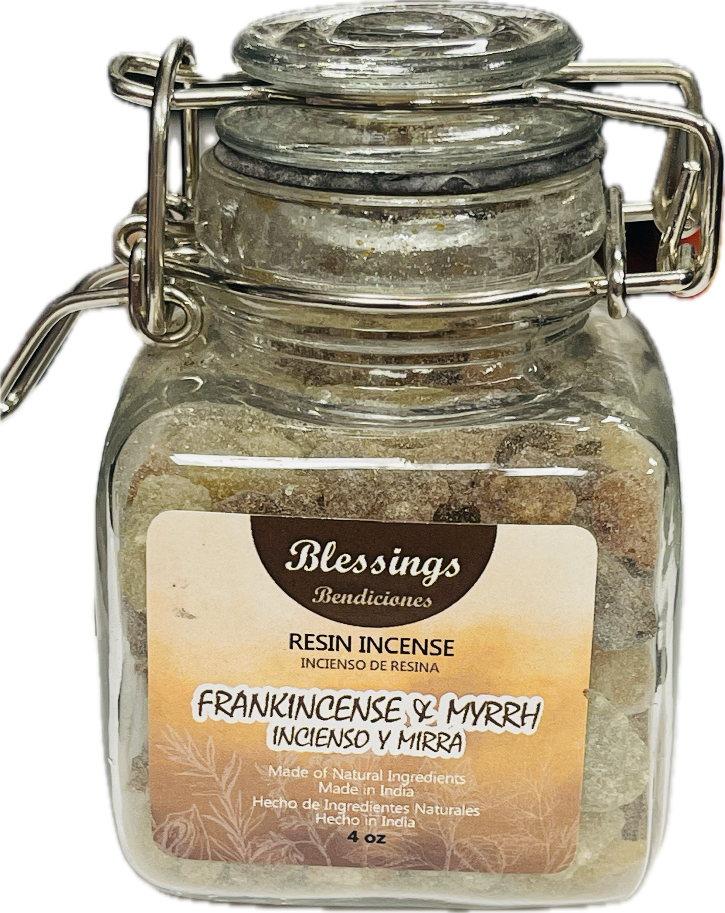 Harmonia Resin Incense Jar 30z Frankincense & Myrrh