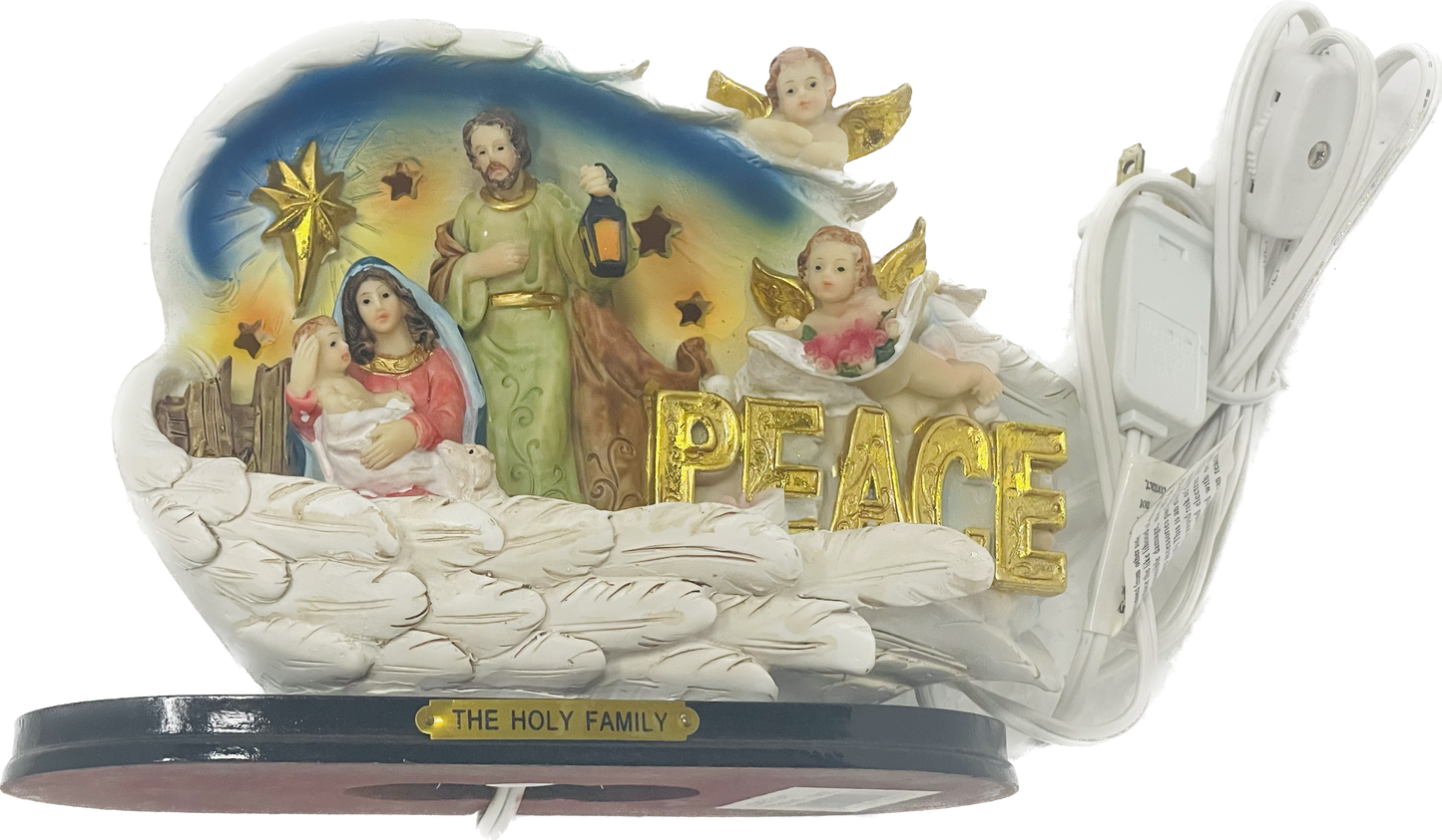 Sagrada Familia Con Luz En Alas 8" (Love's Gift)