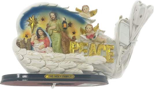 Sagrada Familia Con Luz En Alas 8" (Love's Gift)