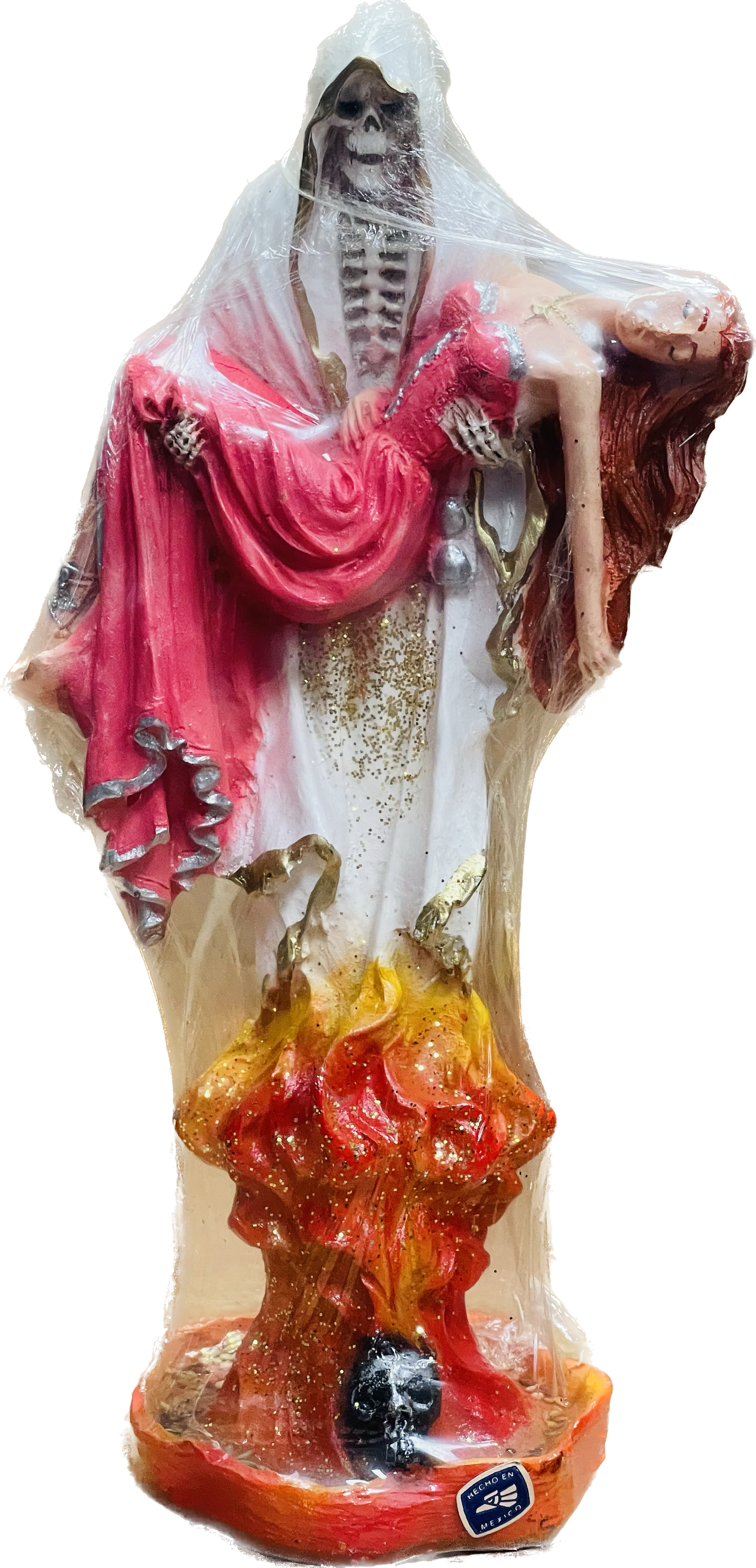 Santa Muerte Piadosa Blanca 10"