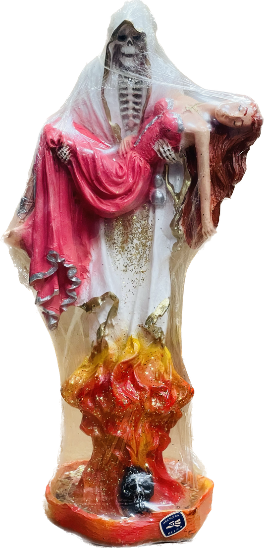 Santa Muerte Piadosa Blanca 10"